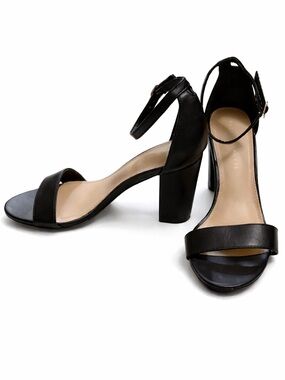 Kelly & Katie Black Strap Heels Women’s Size 8.5 Summer Casual Footwear